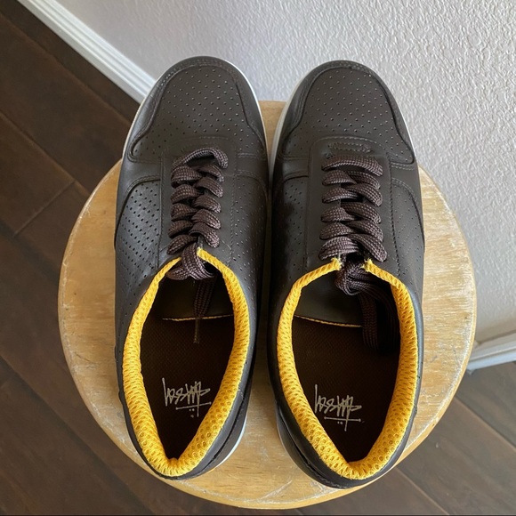 Stussy men’s leather upper casual shoes size 8.5 - Picture 6 of 8